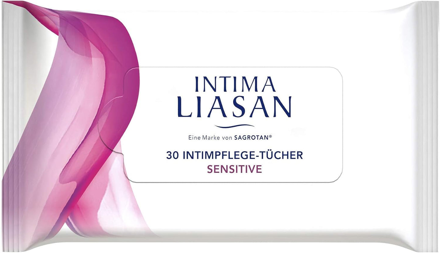 Intima Liasan by Sagrotan Sensitive intime hygiejnebind, sæbe- og alkoholfri, 30 stk.