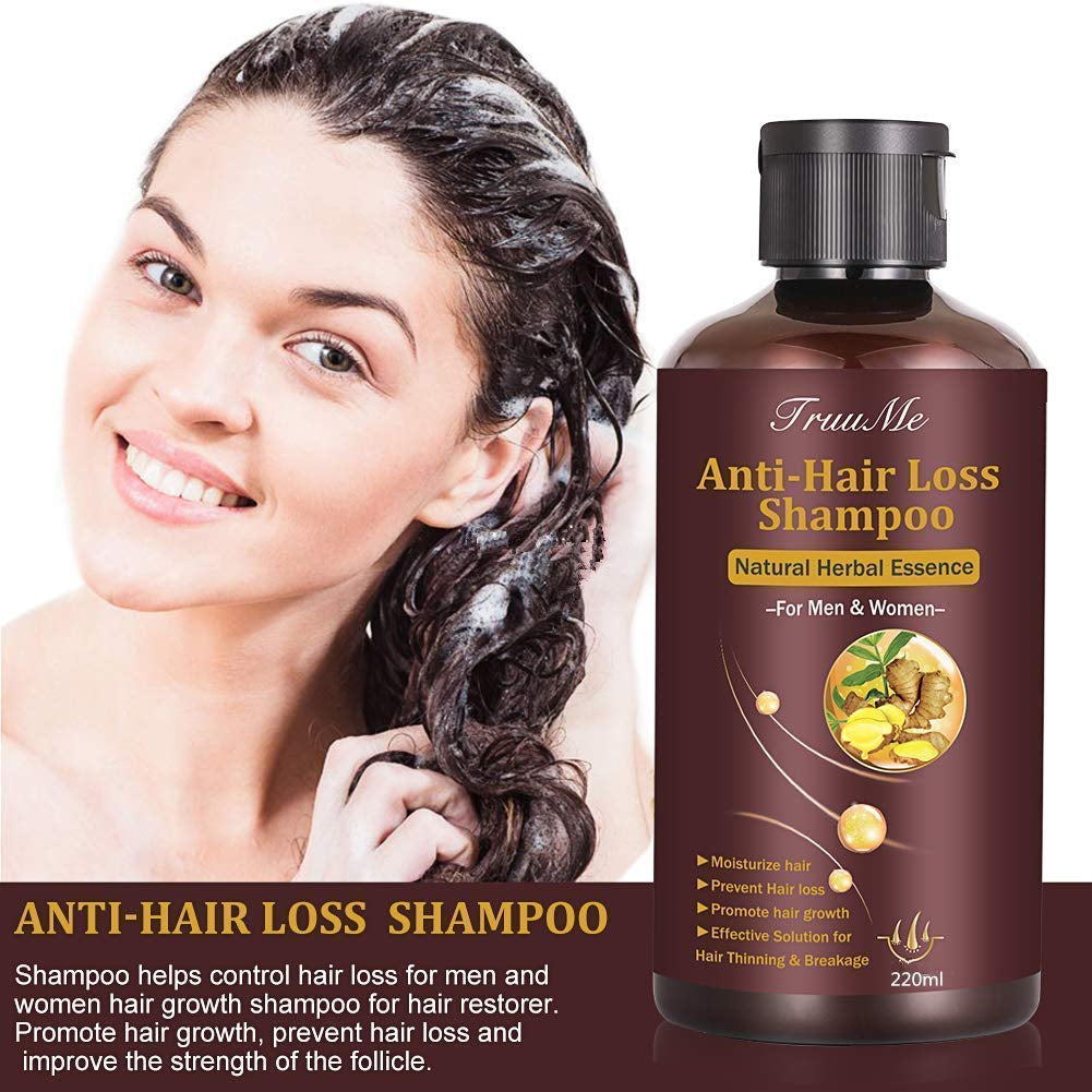 Hårvækstshampoo, Anti-hårtab, Hårtabsshampoo, Naturlig urteshampoo for hurtigere hårvækst, Lotion Naty Shop Hårpleje