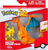 Pokémon PKW3459 - Battle Figure Pack - Glurak & Pikachu, Mobil Glurak med Pikachu Action Figures Naty Shop Standardtitel