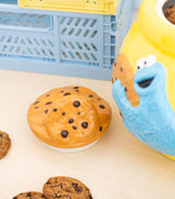 Grupo Erik Keramisk kagekrukke Sesame Street Cookie Monster - Småkagedåse med låg Stor 21,0 x 27,0 x 22,0 cm Opbevaringskrukke med låg Officiel Sesame Street Merchandise Mad Opbevaringsbokse Naty Shop