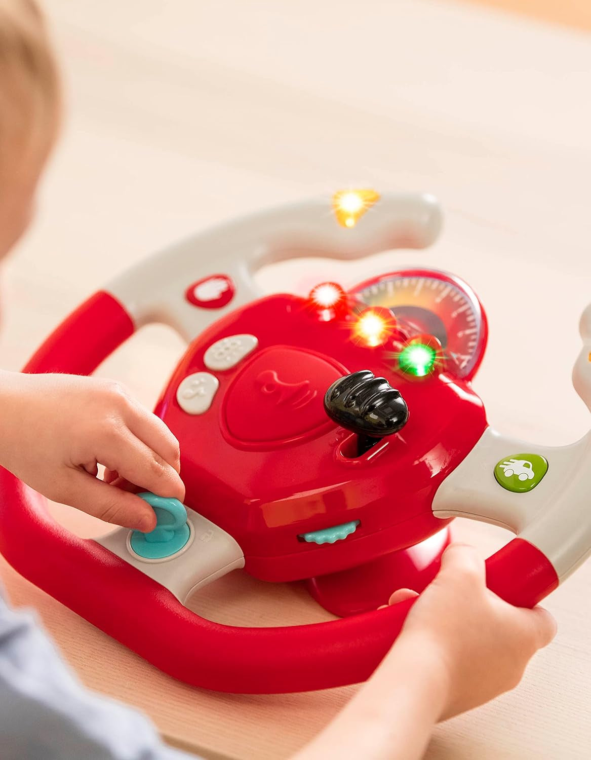 Plastic Battat, BT2525Z Interaktivt ratlegetøj Også til rejser og bilture med lys og lyde til børn fra 2 år og opefter, Rød, Kompatibel med biler Bebe Toys Naty Shop