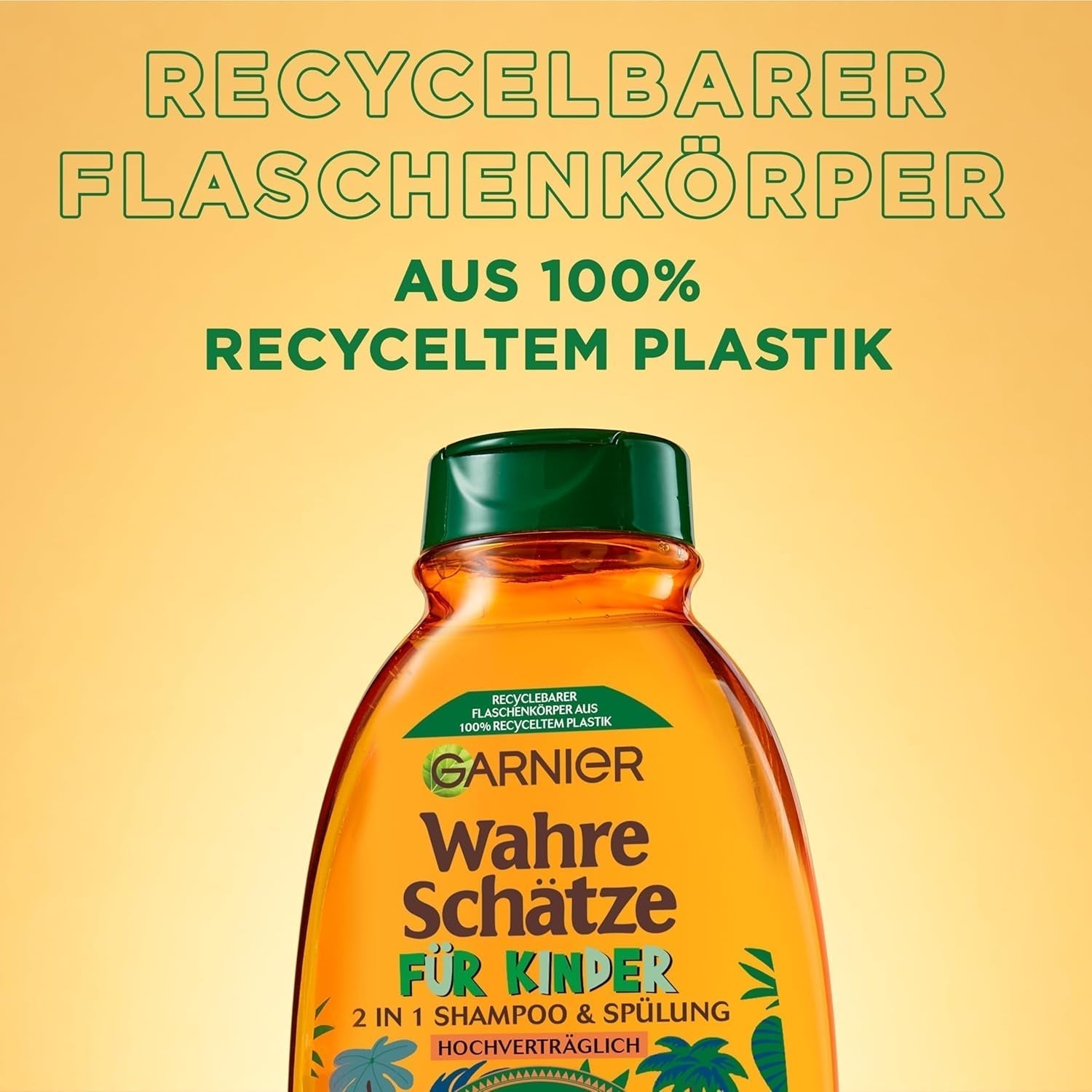Garnier Shampoo til børn, til følsomt hår og let kæmning, med abrikos og bomuldsblomster Garnier Brusebad og bad