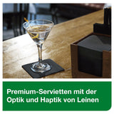 Tork Linstyle 509542 sorte cocktailservietter, 1/4 fold, 1 lag, 23,8 x 23,8 cm, 1 x 100 servietter