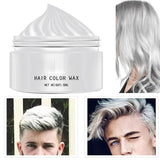 Naturlig hvid hårfarve, hvid hårvoksfarve, Unisex hvid naturlig hårfarve, hvid hårfarve, cosplay Halloween fest hårvoks, hårfarve fest hårvoks, 30 ML Naty Shop hårfarve