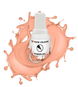 Gel madfarve, beige, champagnefarve, 20 g. Food coloring for a wide range of applications for decorating cakes, tarts, cream, sponge cake, royal icing, macarons.