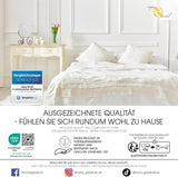 Aqua-Textil 4-sæsons quilt 135X200Cm Tæpper knyttet sammen Vinter 800G Sommer 600G Klimastyring Oeko-Tex Dyner og dyner Naty Shop