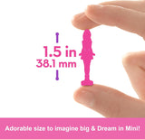 Barbie Mini Barbieland Sæt med 5 Fashionista-dukker, ca. 3,8 cm høje minidukker i læbestiftsærmer Surprise Collection Set (stile kan variere), JBD26 Naty Shop Dolls