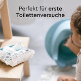 LILLYDOO vådservietter til toilet 720 stk (12 x 60) 100% plastfri, skyllebare servietter Parfumefri