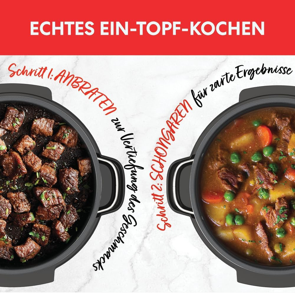 Instant Pot Superior Slow Cooker, 7,1 L Multicooker, 4 madlavningsfunktioner, 800W Slow Cooker Naty Shop