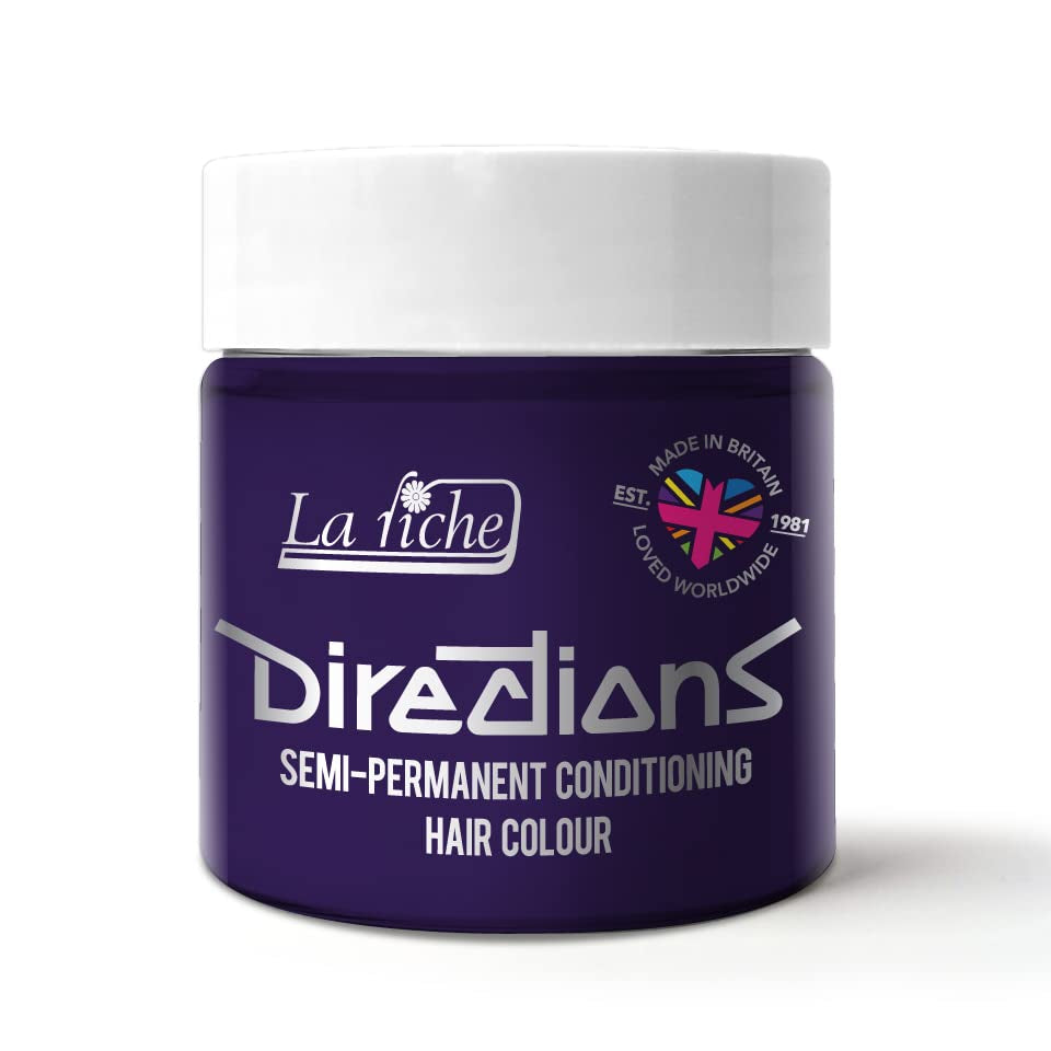 Semi-permanent hårfarve Vejledning 100 ml tube - Deep Purple Hårfarve Naty Shop Deep Purple 100 Ml (1 pakke)