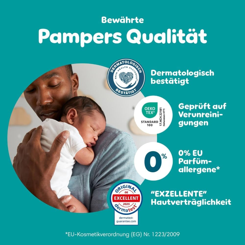 Pampers Baby-Dry Puppy Patrol Edition bleer, størrelse 5, 186 bleer, 11 kg - 16 kg, op til 100 % lækagebeskyttelse og komfort hele natten