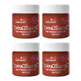 Vejledning semi-permanent hårfarve 100 ml æske 4 pakke (Pillarbox Red) Naty Shop Flame hårfarve 100 Ml (pakke med 4)