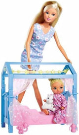 Simba Steffi Love Sweet Dreams / Sød babydukke og krybbe / med glød-i-mørke funktion / 12 stykker / 29cm / Til børn fra 3 år og derover