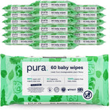 Miljøvenlige engangsbabyservietter til følsom babyhud 70 servietter (1 pakke) 99 % vand 100 % plastikfri til følsom hud Eksemtilbøjelig nyfødt biologisk nedbrydelig vegansk