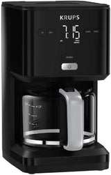 Krups Smart'n Light kaffemaskine med timer, til 1,25 liter filterkaffe, holde varm funktion, automatisk sluk, sort, KM600810