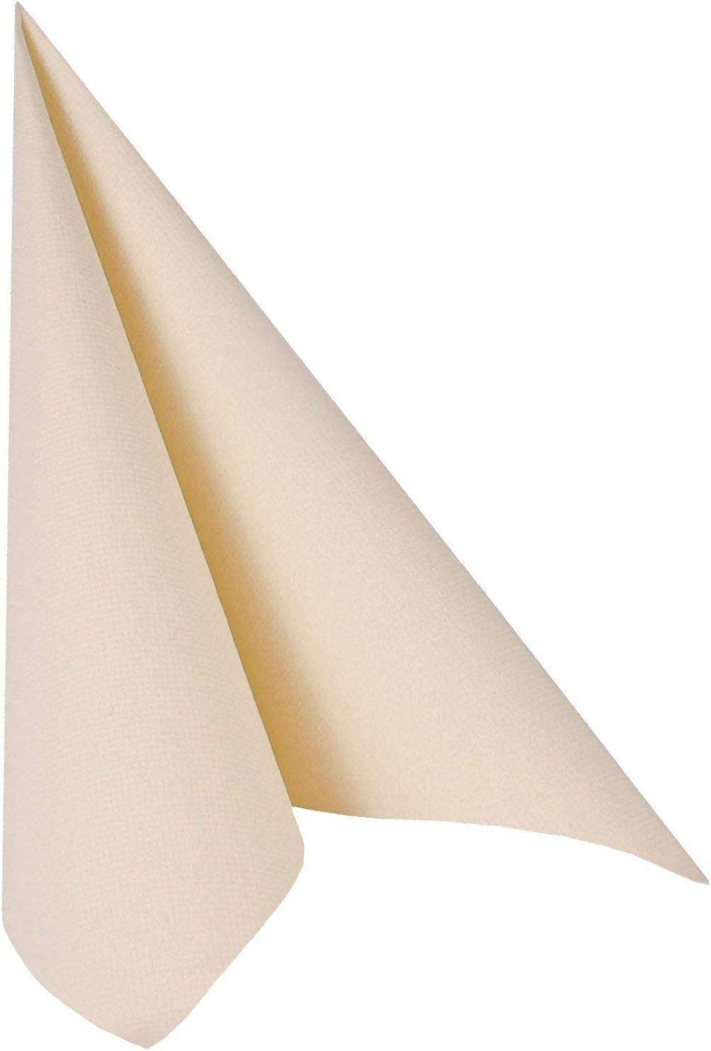 Papstar Servietter, Champagne Royal Collection 1/4-fold vævsservietter, Størrelse 40 X 40 Cm, 1 X 50-pak, Champagne / Creme