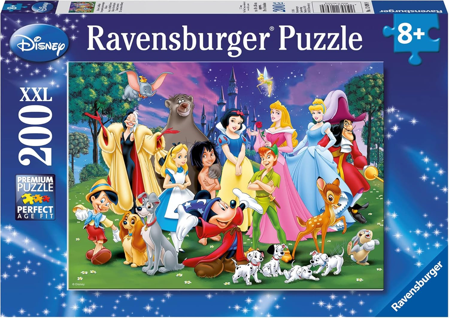 Ravensburger puslespil til børn - 12698 Disney-favoritter - Disney-puslespil til børn over 8 år, med 200 brikker i XXL-format Puslespil Naty Shop Standardtitel