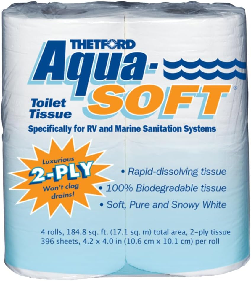 03300 Aqua-Soft toiletpapir, 2 lag, 4 ruller