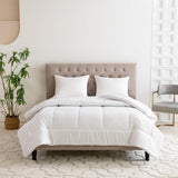 Good Nite Enkeltseng Sengetøjssæt, 15 Tog, Vintervarme, Enkeltseng, Blød polyester, Hulfiber, Hvidt lagner med hjørnestrimler, Kan maskinvaskes (hvid, 15 Tog, 130 X 150 cm) Naty Shop dyner og dyner