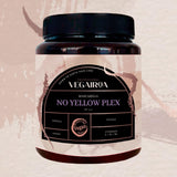 VEGAIROA - No Yellow Plex Mask - Neutraliserende maske til gule og orange toner - Fugtgivende pleje - Violet pigment - Professionelt vegansk hårprodukt - 1000 g Naty Shop hårmaske
