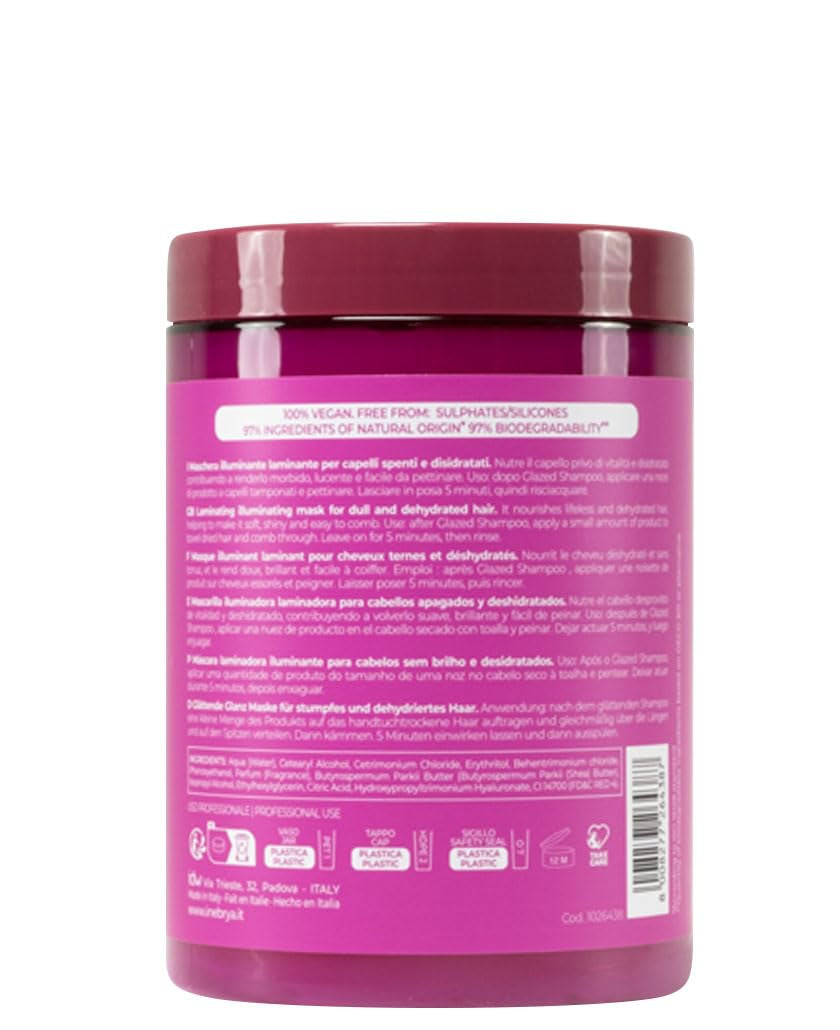 Shecare Glazed Brightening Mask til kedeligt og dehydreret hår Naty Shop Hair Mask