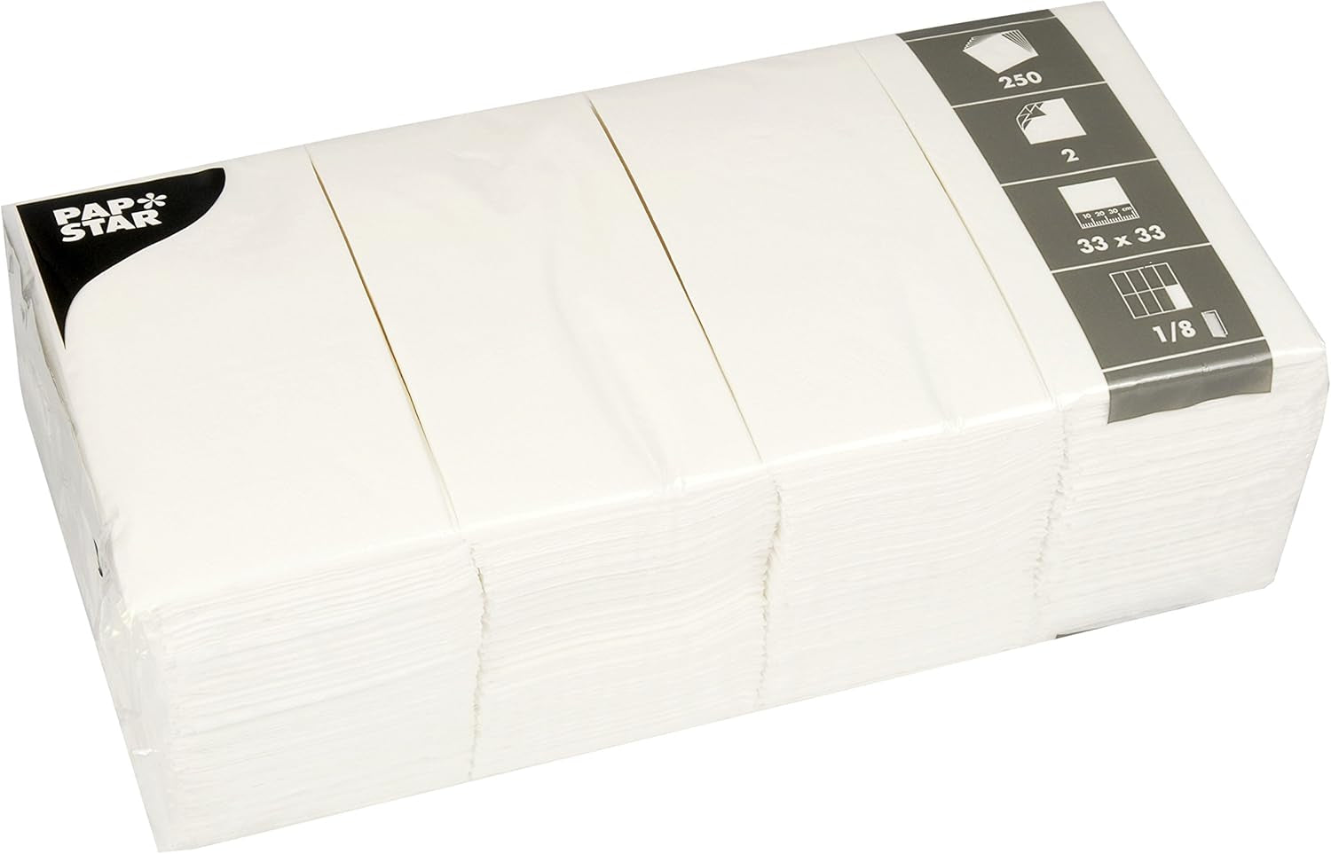 PAPSTAR 82552 PAPSTAR Serv. Hvid 1/8-fold