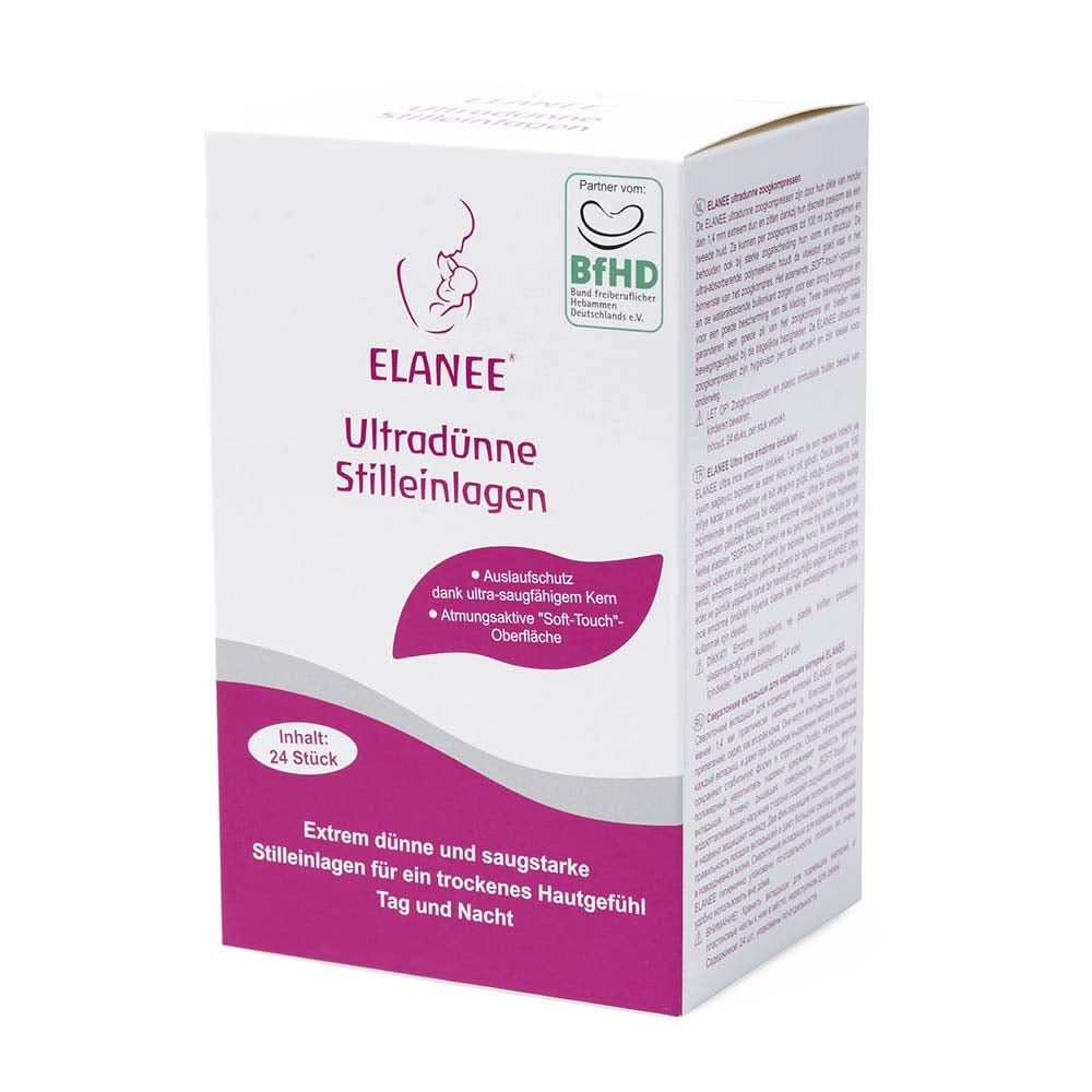 ELANEE 219-V1 Ultratynde ammeindlæg, hvid Tilbehør Mad og amning Bebe Naty Shop 24 stk.
