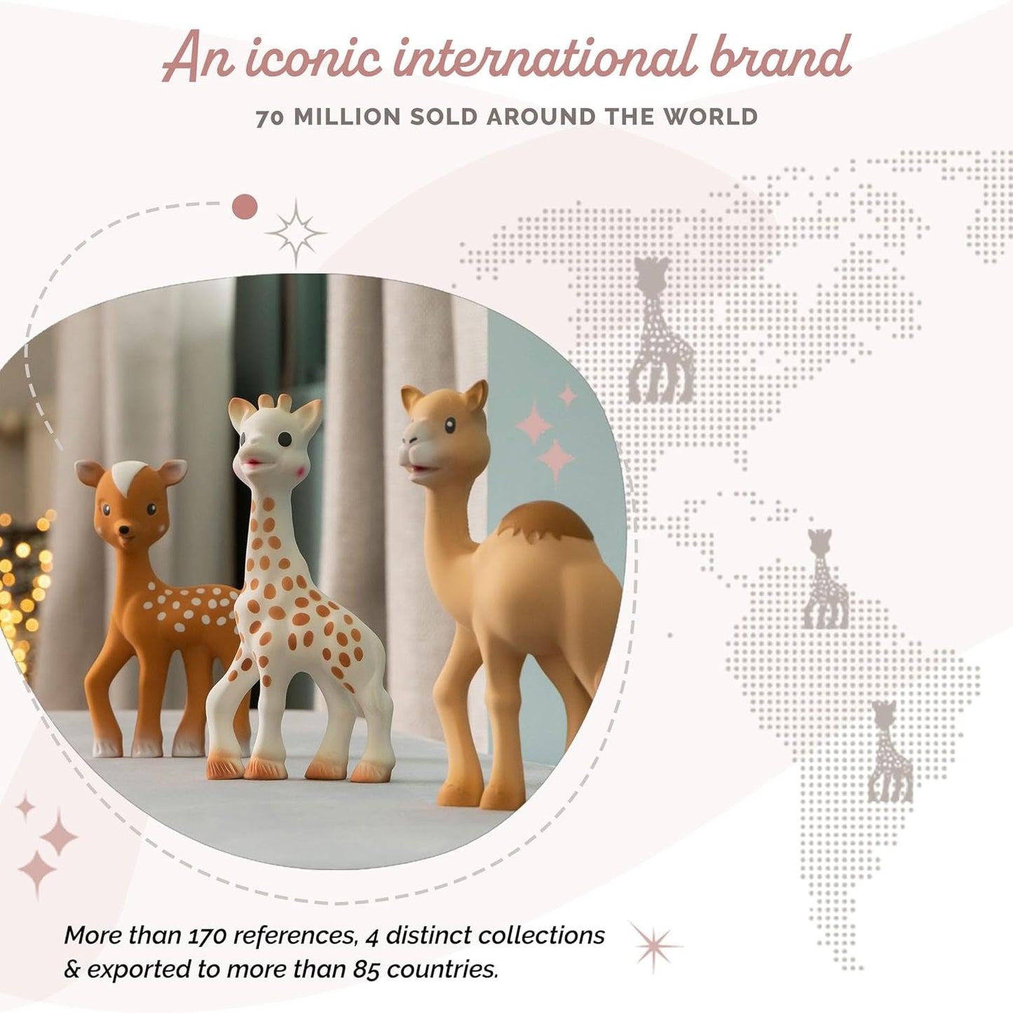 Sophie La Girafe Fanfan hjorten, plastik, 616341, brun