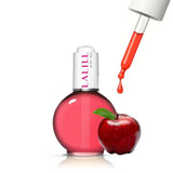 LALILL Nail Cuticle Oil 75Ml - Himbeere Nagelpflegeöl - Nagelöl Pflege Für Nägel Nagelhaut - SPA Maniküre Naildesign Hände - Vegansk - With Pipette