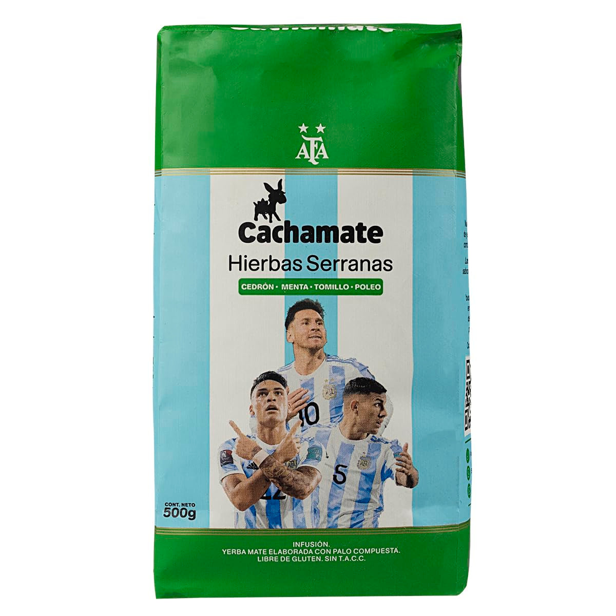 CACHAMATE Mundial Suave 500G | Special edition fodbold | Argentinske Yerba Mate | 12 måneders naturlig modning | Antioxidant og vanddrivende egenskaber