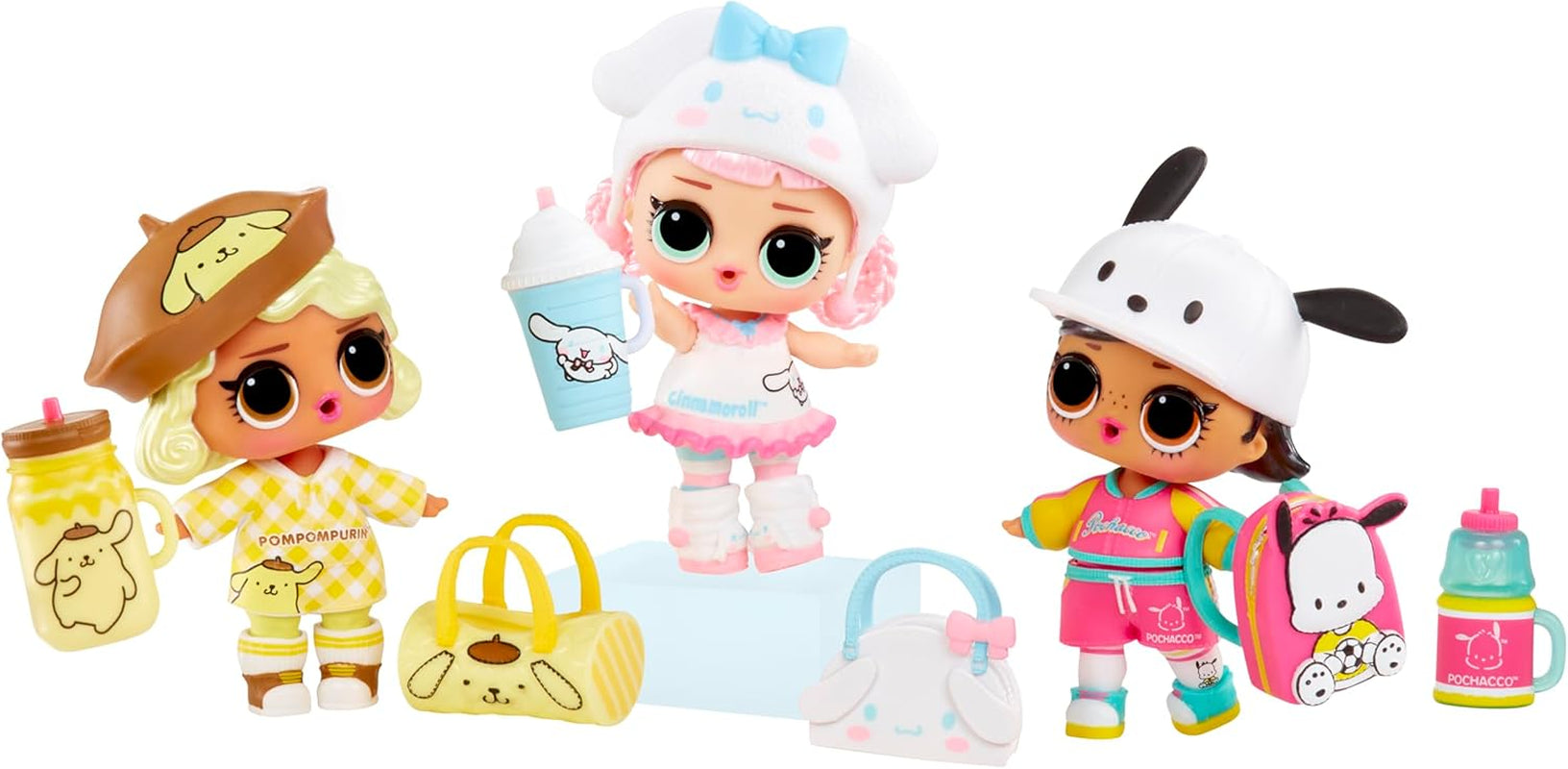 L.O.L. Overraskelse! Elsker Hello Kitty og venner - 1 dukke med 7 overraskelser, tilfældigt udvalg, 8 tøser at samle på, gave til børn på 4+, Pink Naty Shop-dukker