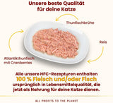 Almo Nature HFC Urinary Help - Nassfutter für Katzen - Unterstützung für die Harnwege - Atlantischer Tunfisch & Tranebær - Human Grade, Monoprotein, Glutenfrei - 24x50g