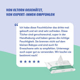 Naïf - Plastfri vådservietter - 1296 stykker (24 x 54 vådservietter) - Babybund, krops- og ansigtspleje - 99 % vand - 0 % duft og alkohol