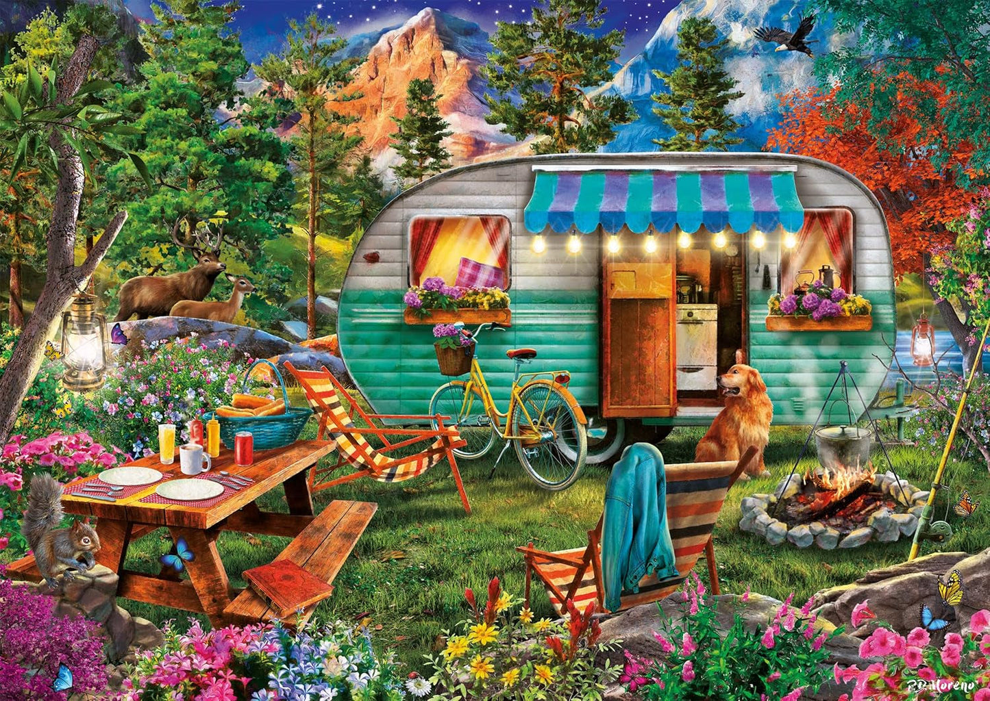 Schmidt Spiele 57379 Camper Romance, puslespil 500 brikker Puslespil Naty Shop