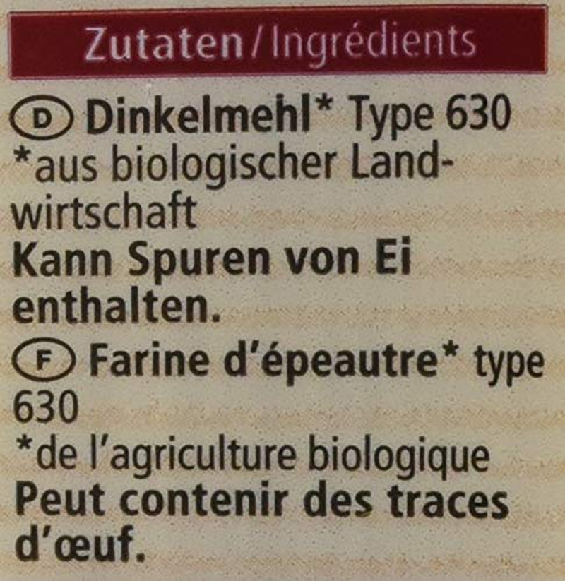 Økologisk spelt spaghetti, 500g