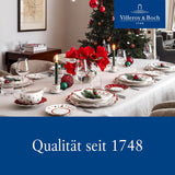 Villeroy & Boch - Toy's Delight morgenmadssæt til 2, lokomotivdesign, 6 stykker, farverigt, jul, porcelænssæt med tallerkener, kopper og skåle til morgenmad, julestel, premium porcelæn
