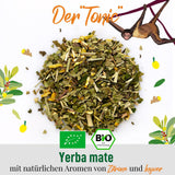 ORIGEENS BIO YERBA MATE MED CITRONE OG INGEFFER 200 G - Den energigivende te I Økologisk Yerba Mate te, uristet, blade, uden stængler og støv