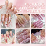 3D Nail Art dekorationer, 1 æske Nail Art Charms, Blandet stil Blomsterhjerte Sløjfe Nail Art Charms, Resin Nail Art dekorationer, Til Negle Art dekorationer, DIY håndværkstilbehør