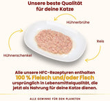 Almo Nature HFC Naturligt vådfoder til katte - Assorterede opskrifter med kylling - 6 x 70g