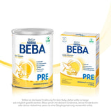 BEBA PRE Initial mælk fra fødslen, babymad med DHA, kun laktose, ingen palmeolie, pakke 3 (3 x 800 g) Naty Shop