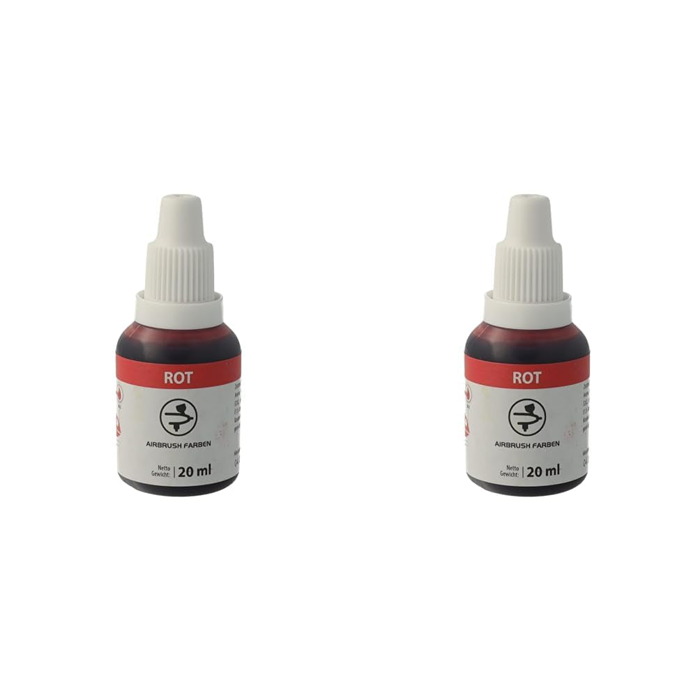 Bakeryteam airbrush madfarve rød 20ml