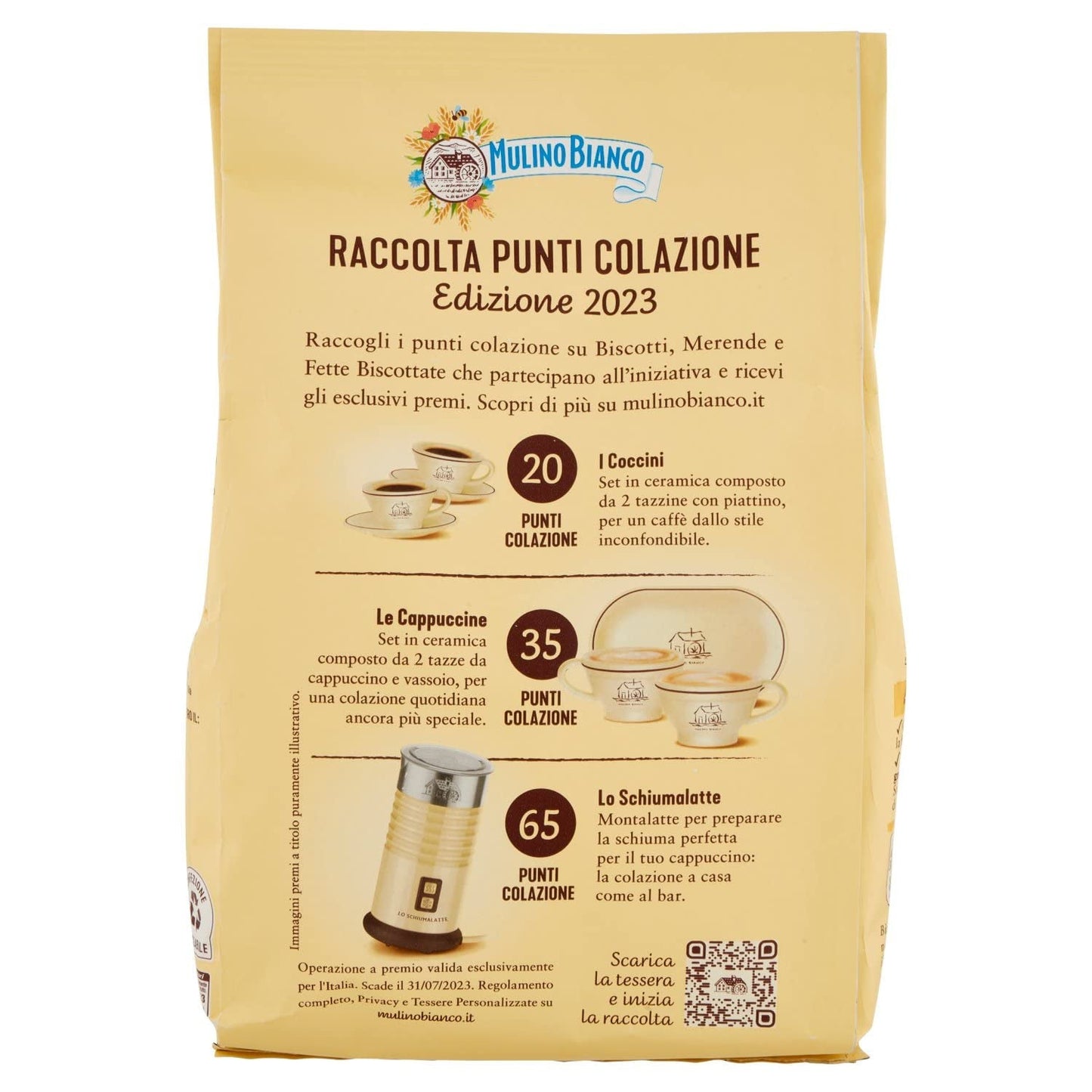 White Mill Frolini Galletti kiks med frisk mælk, 100% italiensk, 350 g