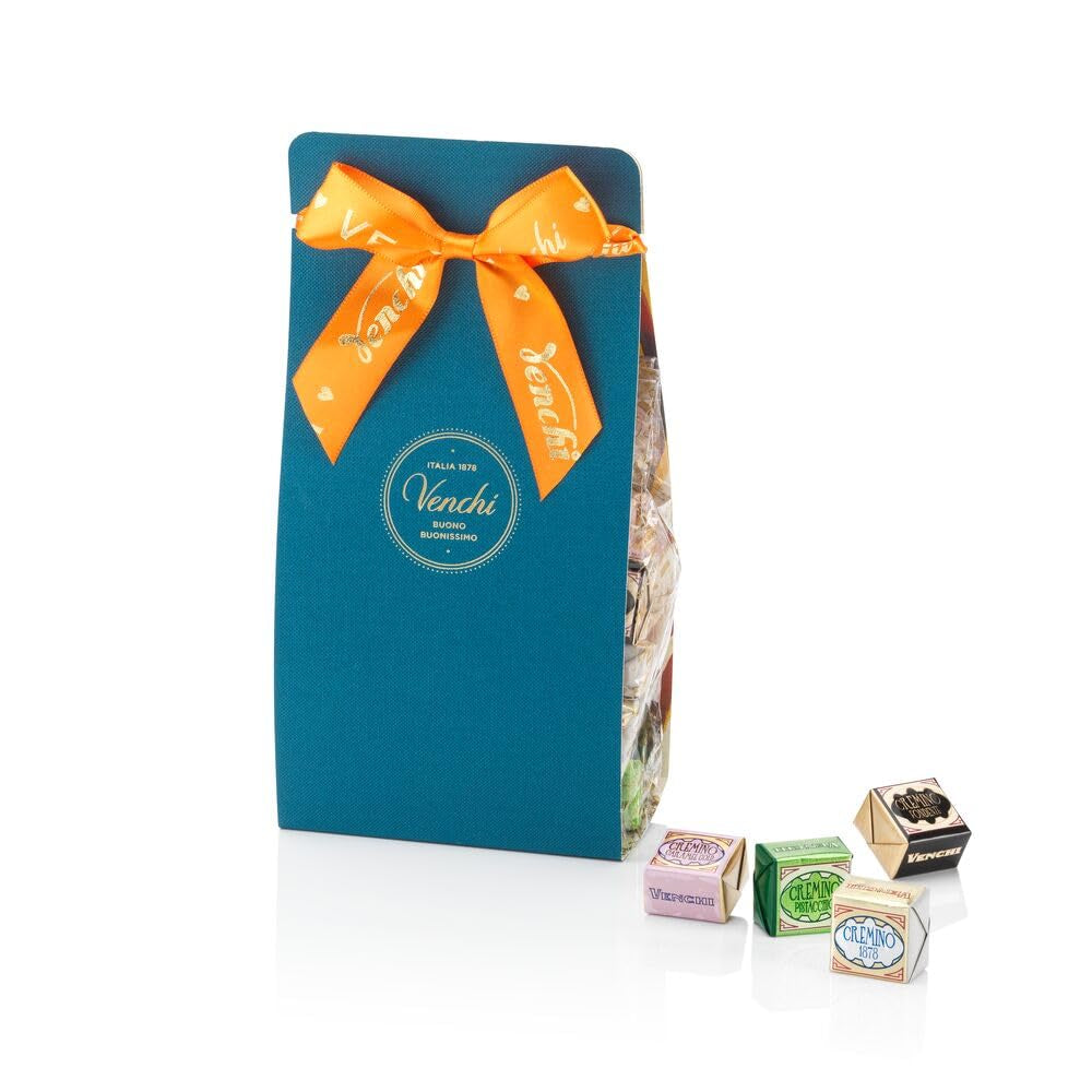 Venchi – Murrine Collection – Gaveæske med diverse Cremino-chokolader, 407 g – Med BGB Piemonte skovhasselnødder – Gaveidé – Glutenfri