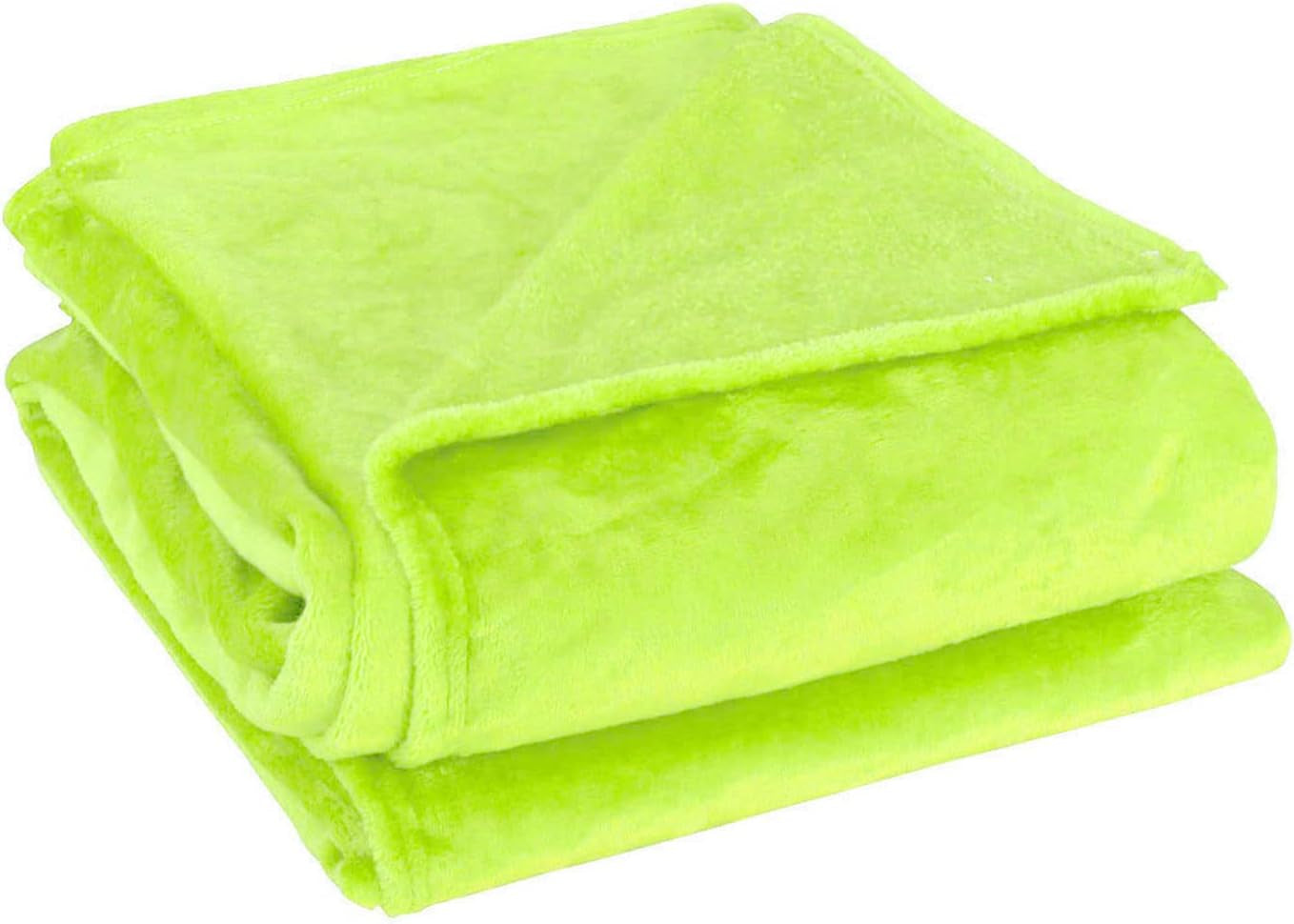 Sourcing Map Hyggeligt tæppe sengetæppe Blødt & varmt fleece tæppe som sofa tæppe Sofa tæppe Stue og kæletæppe Uld tæppe blødt fløjl plys grønt æble 150X200Cm Senge og tæpper uxcell Grønt æble 150X200Cm