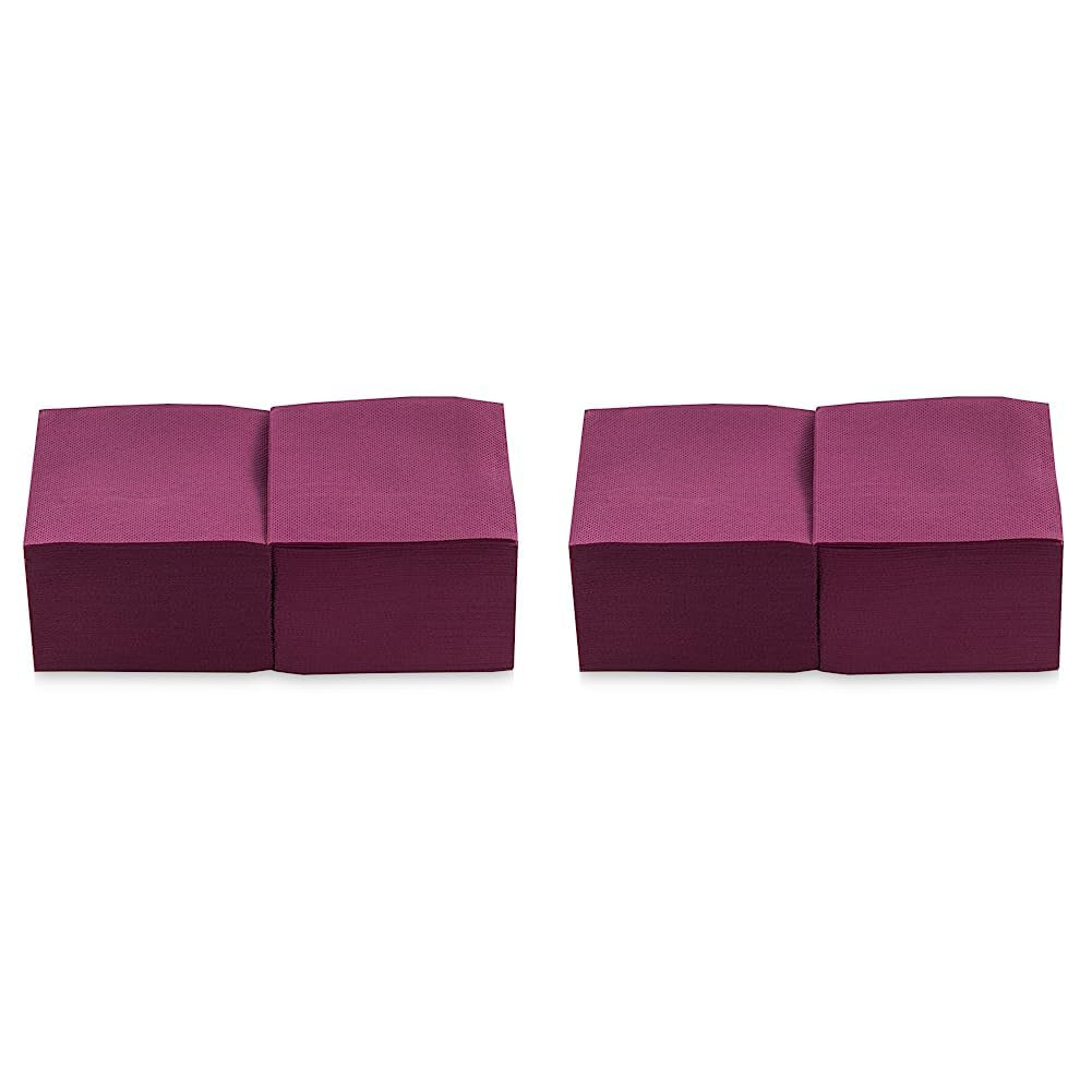 Saten Ser22104961 Cocktail, servietter 20 X 20, 2 lag, 1/4 fold, 100 servietter, Punta-Punta, sort