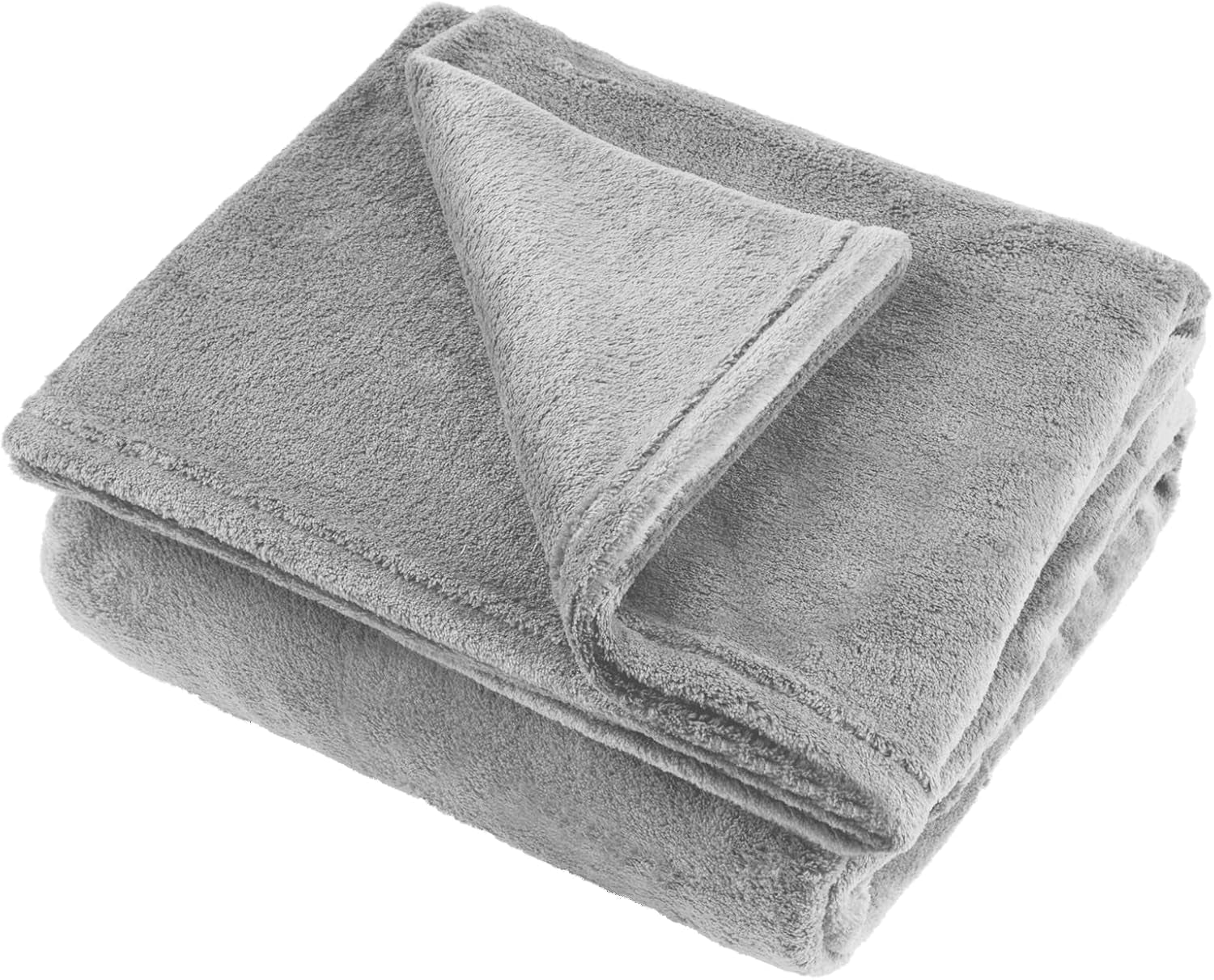 Teesa fleece tæppe 200X220 cm grå TSA8902-1 Teesa senge og tæpper