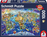 Schmidt Spiele 58288, Oplev verden, puslespil 1000 brikker Puslespil Naty Shop Standard titel