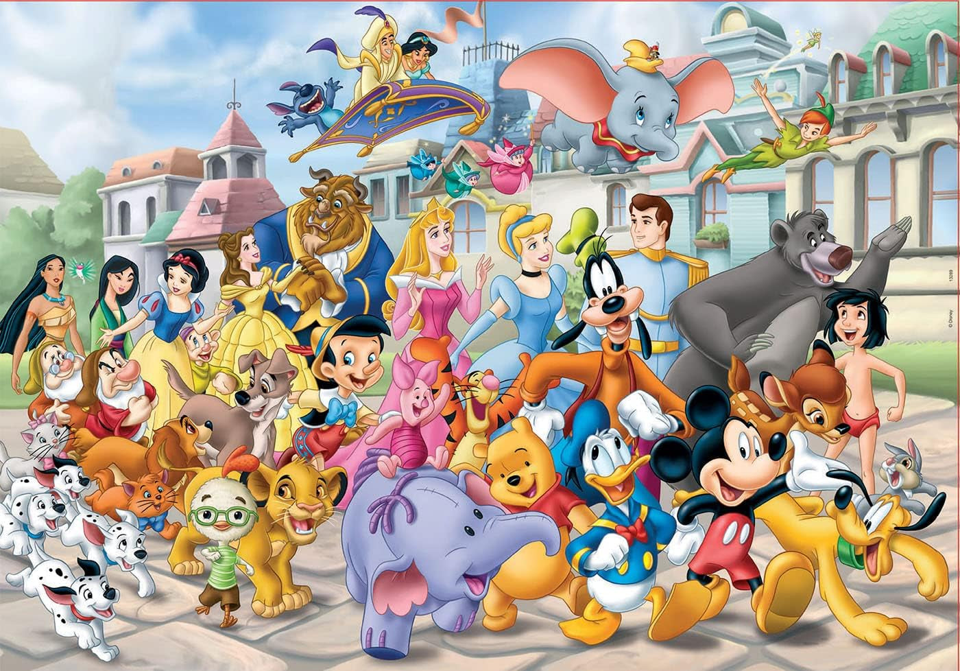 Educa - Puslespil 200 brikker | Disney Parade, 200 brikker til børn fra 6 år, Disney World (13289) Puzzle Naty Shop