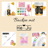 He-Ju Metallic Gold flydende madfarve 25 ml, spiselig glitter til drikkevarer og mad (Metallic Gold, 25 ml)