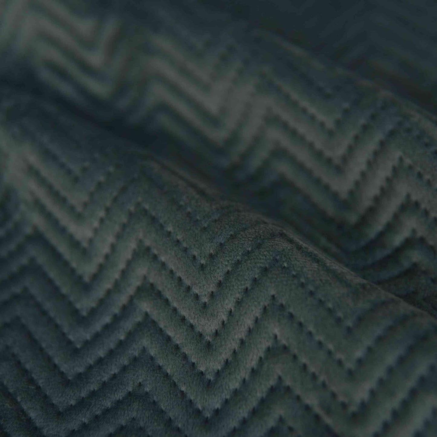 Gardinbokspude Pyntepude Lxb 45X45 Cm Grøn Jacquard "Greta" med sildebensdesign Let vedligeholdende lynlåslukning Blødt fyld 320G - Forskellige farver, 2023510 Rejsepuder Naty Shop